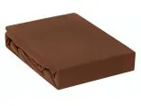 Prześcieradło Jersey z gumką brązowe 120x200    023